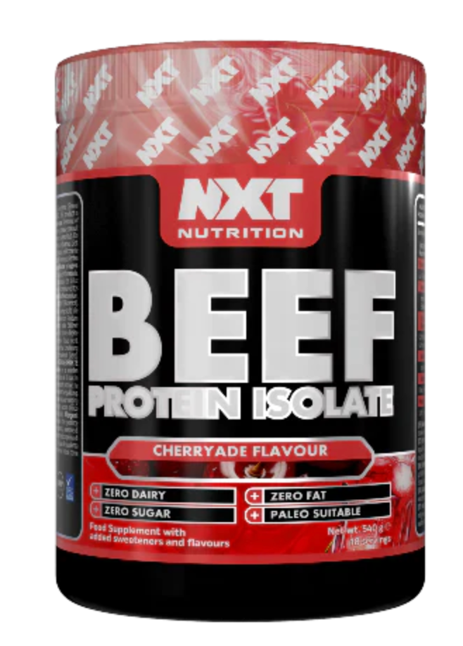 NXT Nutrition Beef Protein Isolate Powder 540g Cherryade