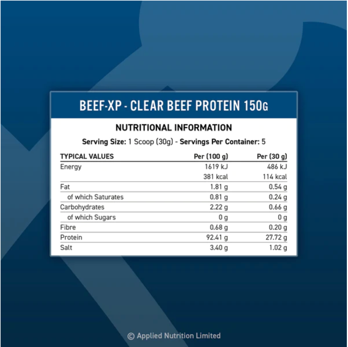 Applied Nutrition BEEF-XP 150g Citrus Twist