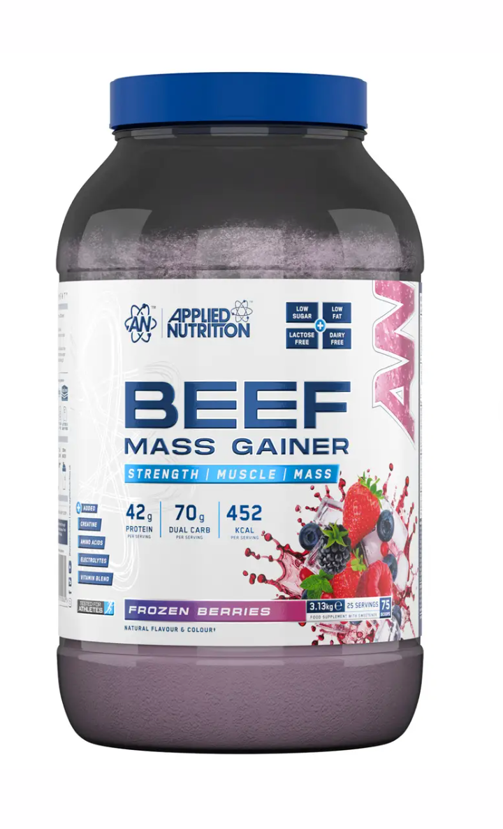 Beef Mass Gainer 3.13kg - Applied Nutrition (Frozen Berries)