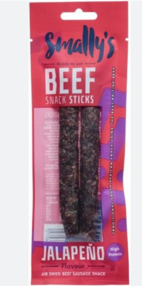 Smally's Beef Snack Sticks 15x40g Jalapeno