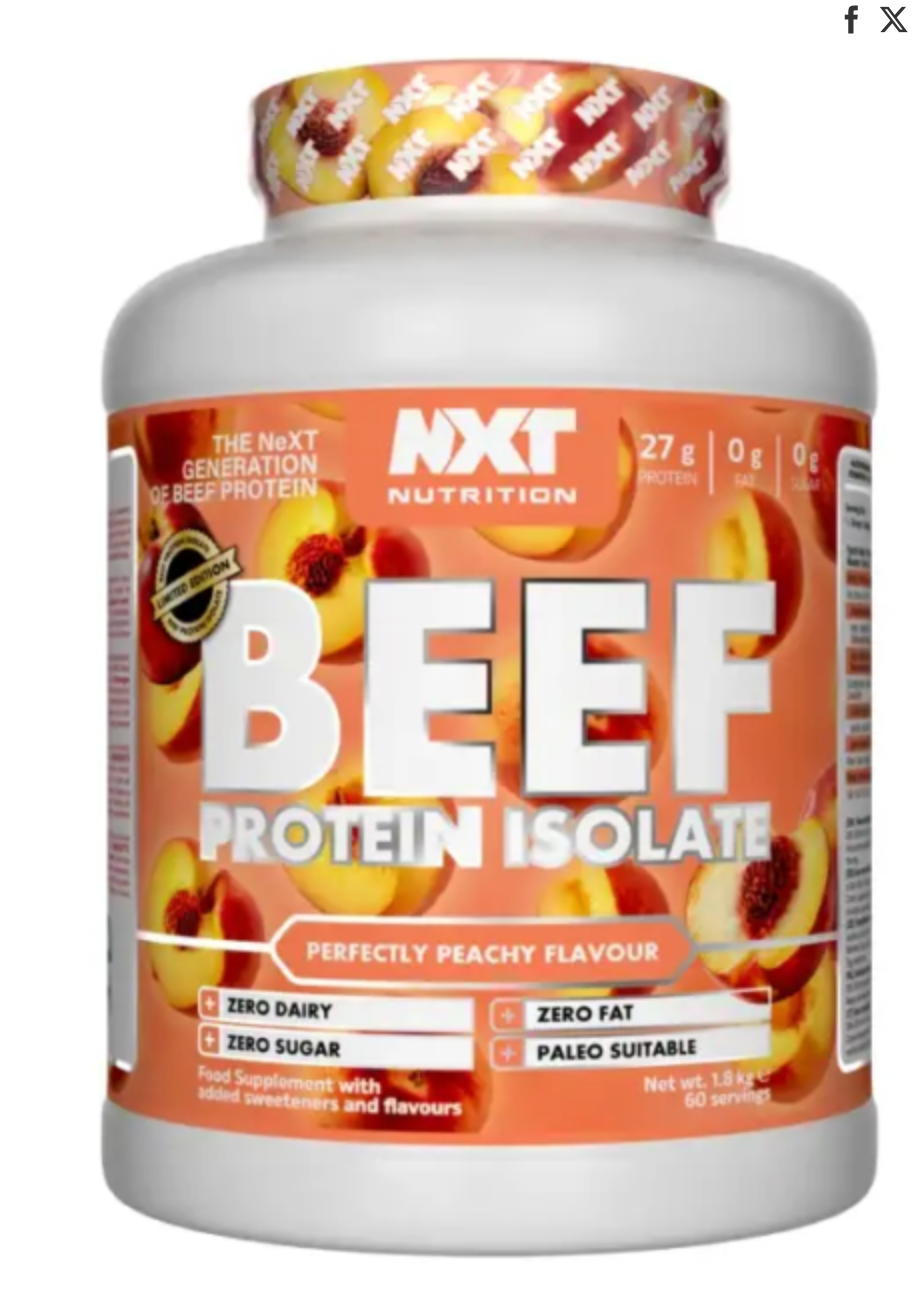 Beef Protein Isolate 1.8kg - NXT Nutrition (Perfectly Peachy)