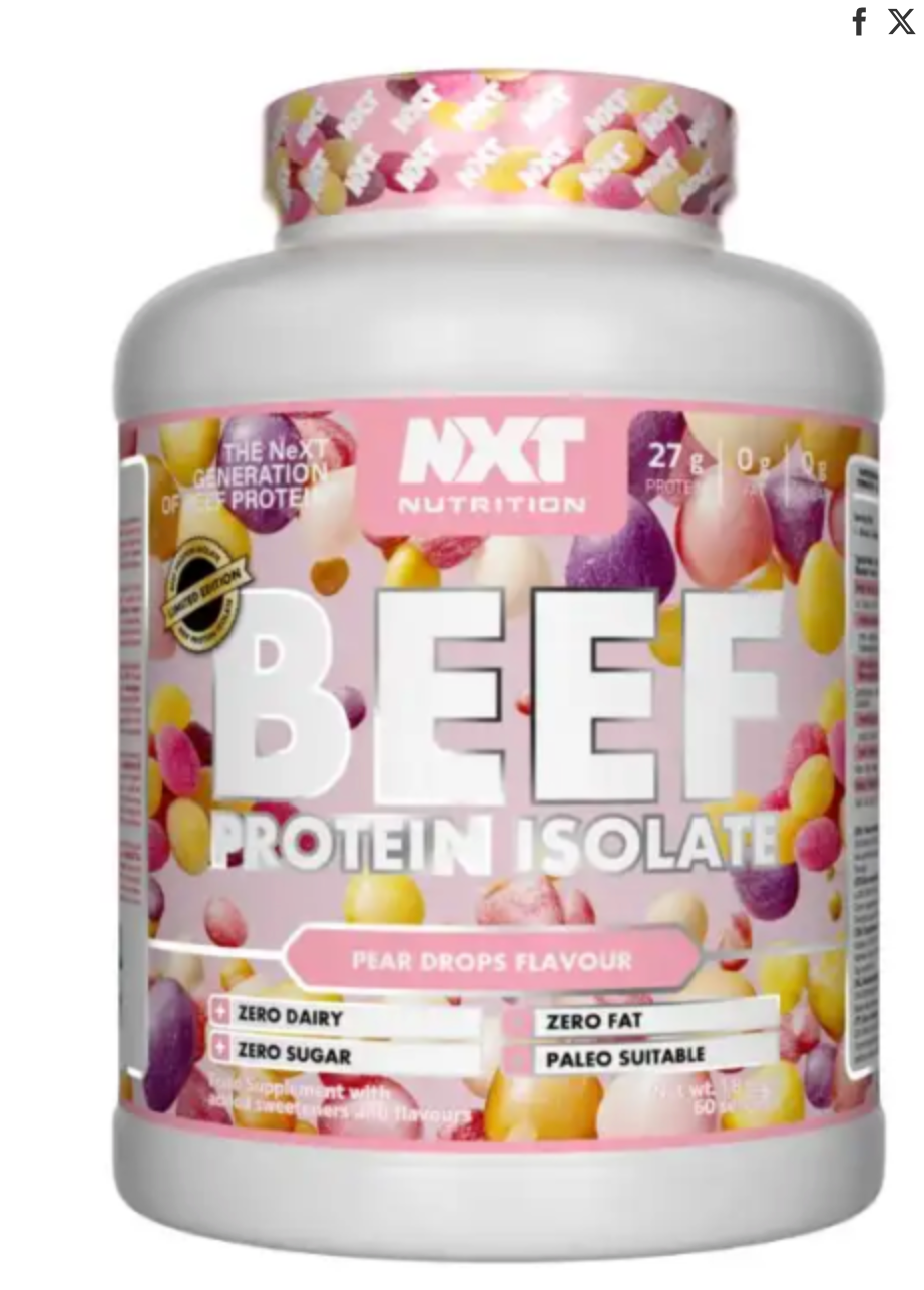 Beef Protein Isolate 1.8kg - NXT Nutrition (Pear Drops)
