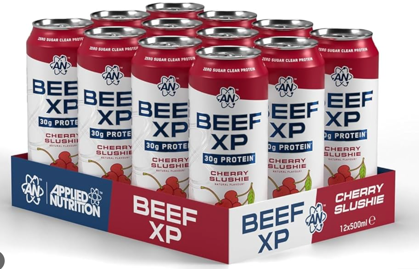 Beef Protein RTD 12x500ml - Applied Nutrition (Cherry Slushie)
