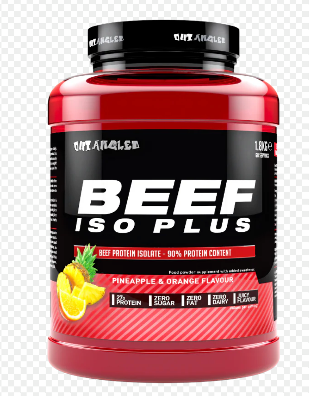 Outangled Beef Iso Plus 1.8kg Pineapple Orange
