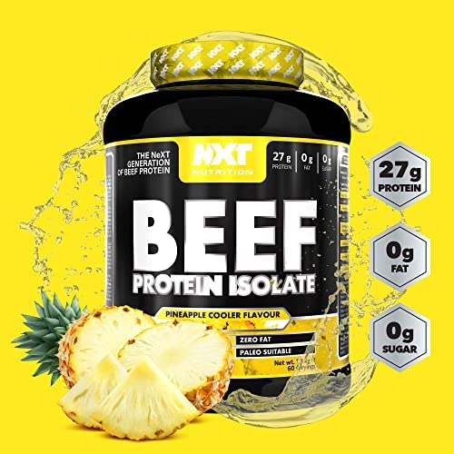 NXT Nutrition Beef Protein Isolate Powder 1.8kg Pineapple