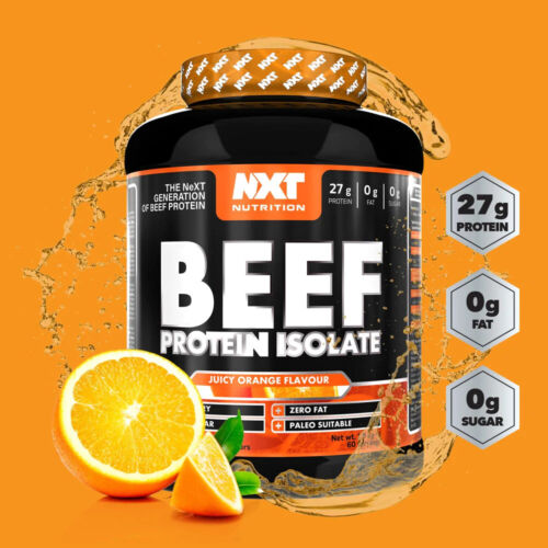 NXT Nutrition Beef Protein Isolate Powder 1.8kg Orange