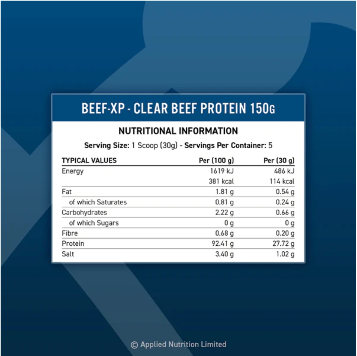 Applied Nutrition BEEF-XP - Blue Raspberry