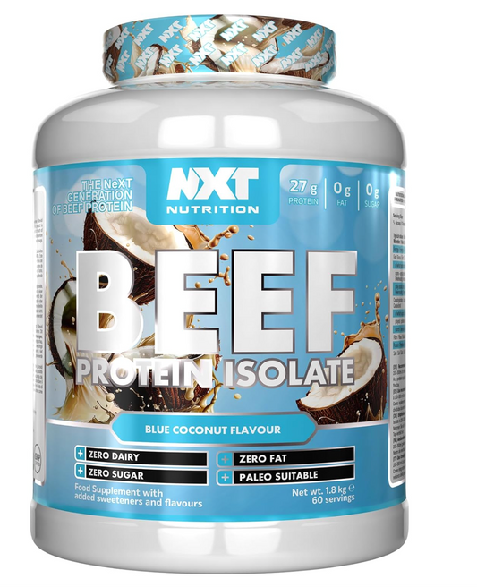 NXT Nutrition Beef Protein Isolate Powder 1.8kg Blue Coconut