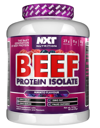 NXT Nutrition Beef Protein Isolate Powder 1.8kg MMMTO Flavour