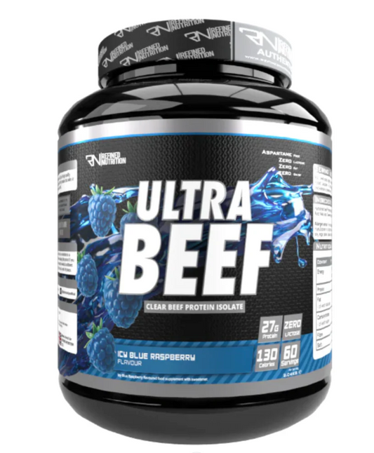 Beef Protein Isolate 2.04kg - Refined Nutrition (Icy Blue Raspberry)