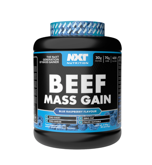 NXT Nutrition Beef Mass Gain 3.15kg Blue Raspberry