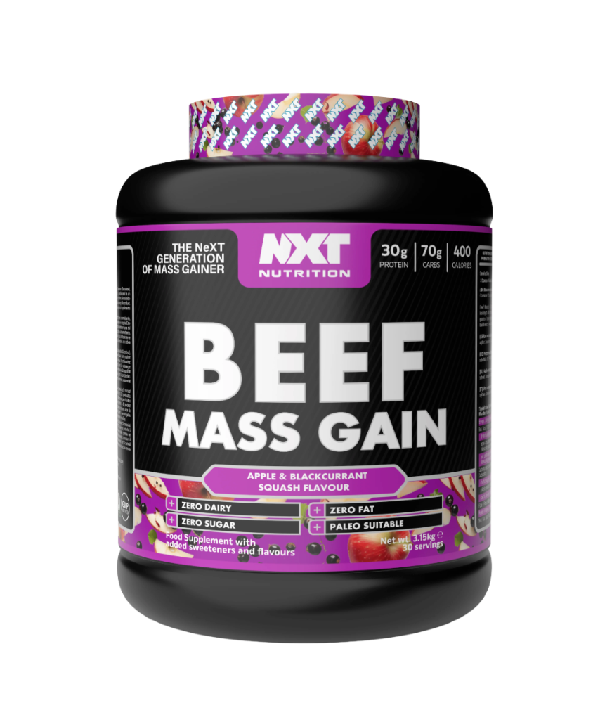 NXT Nutrition Beef Mass Gain 3.15kg Apple & Blackcurrant
