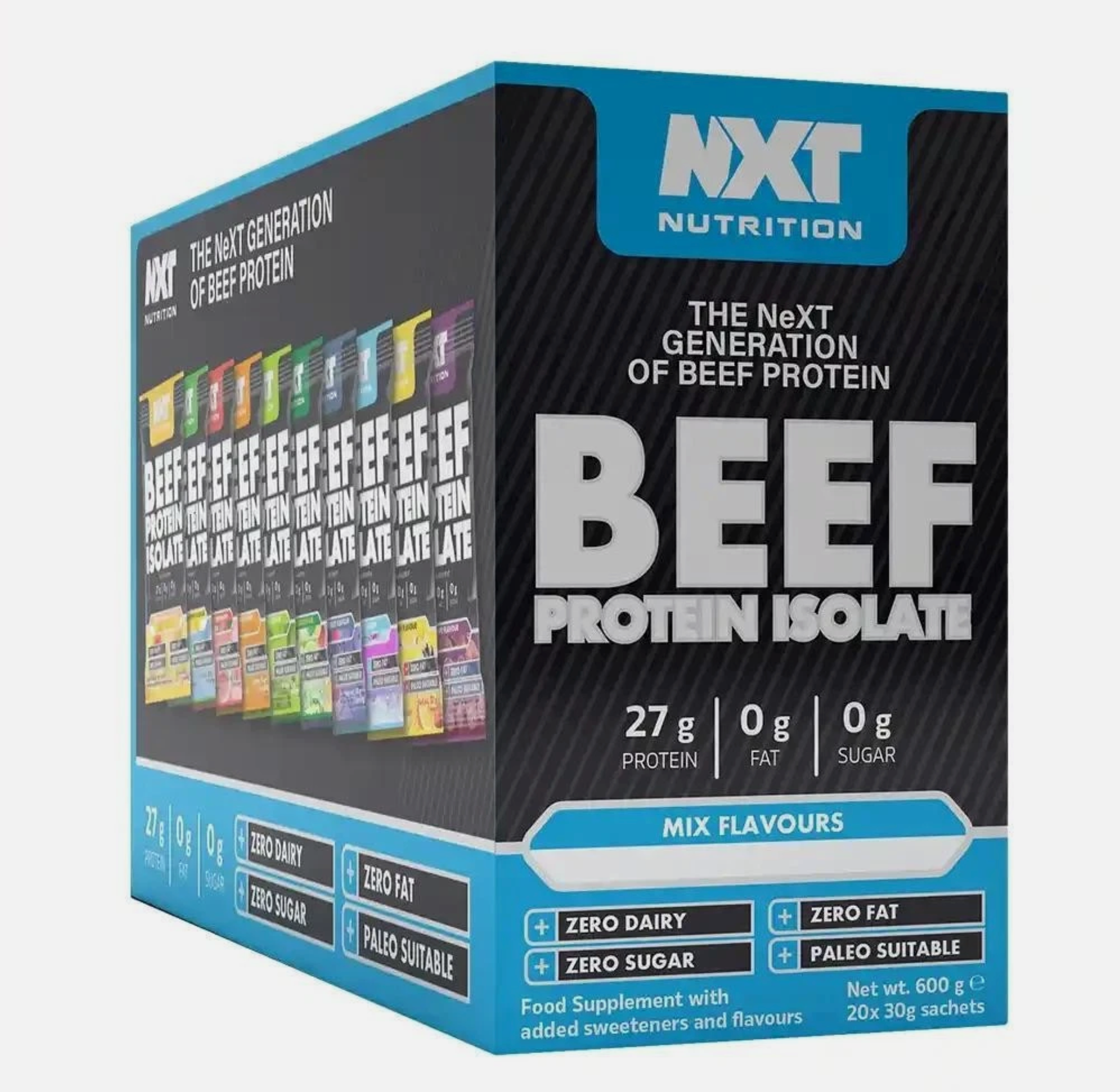 Beef Protein Isolate Sachets 20 - NXT Nutrition (Mixed Selec ...