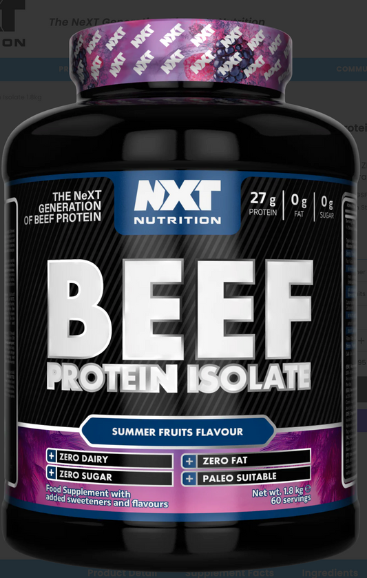 Beef Protein Isolate 540g - NXT Nutrition (Summer Fruits)