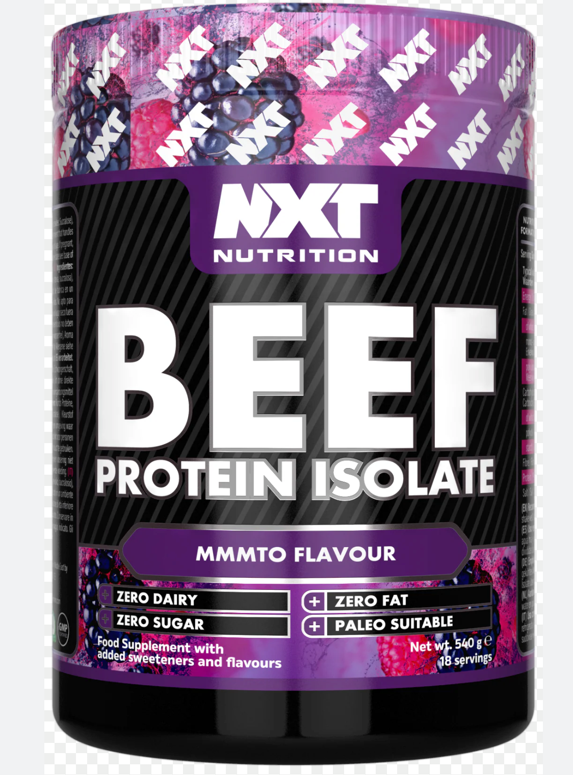 Beef Protein Isolate 540g - NXT Nutrition (MMMTO)