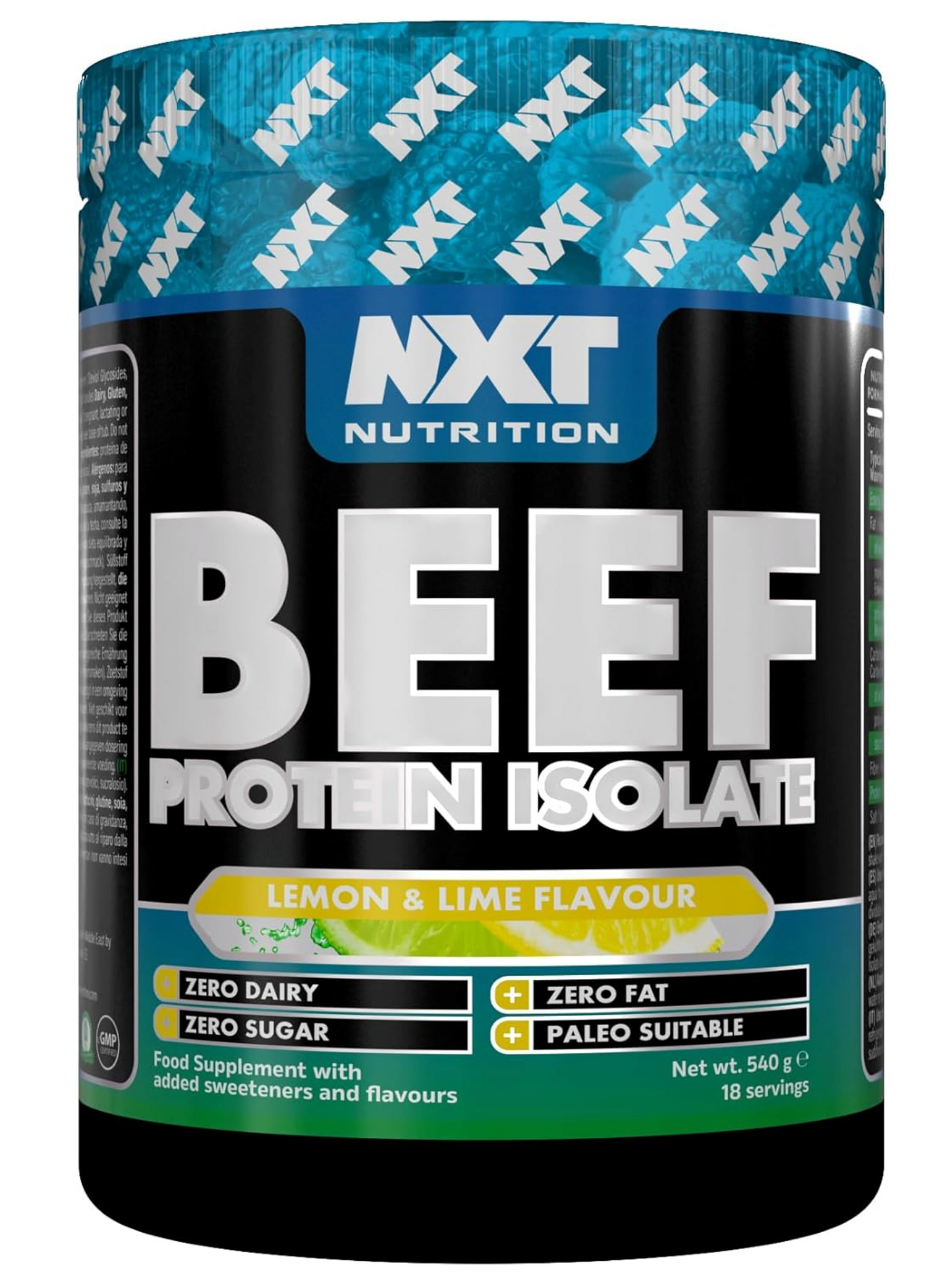 Beef Protein Isolate 540g - NXT Nutrition (Lemon Lime)