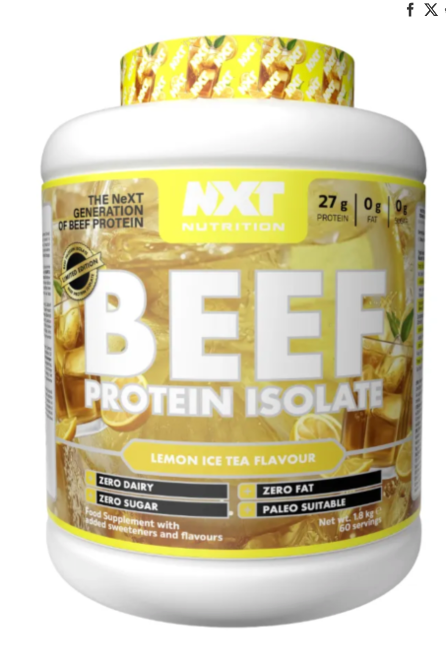 Beef Protein Isolate 1.8kg - NXT Nutrition (Lemon Ice Tea)