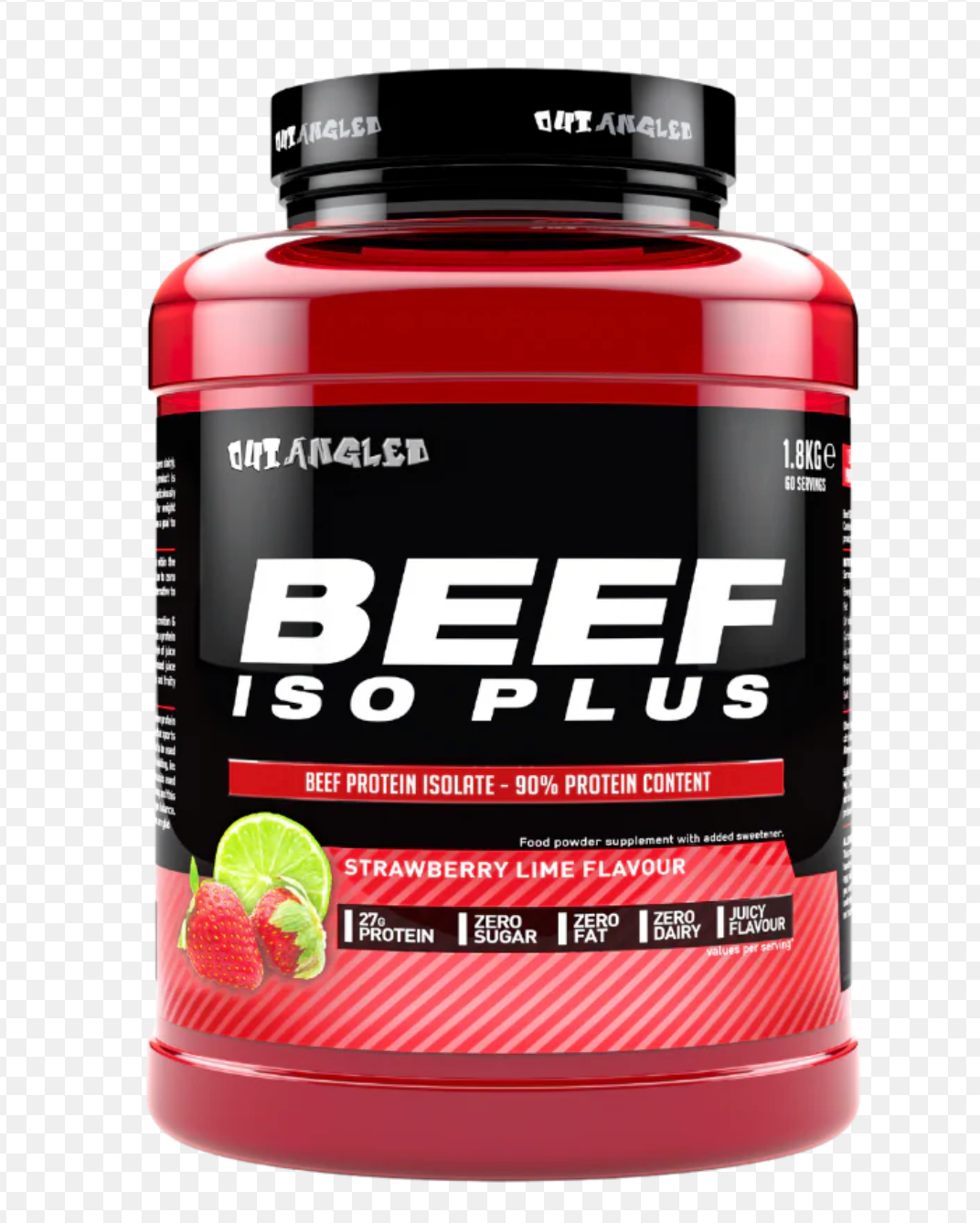 Outangled Beef Iso Plus 1.8kg Strawberry Lime