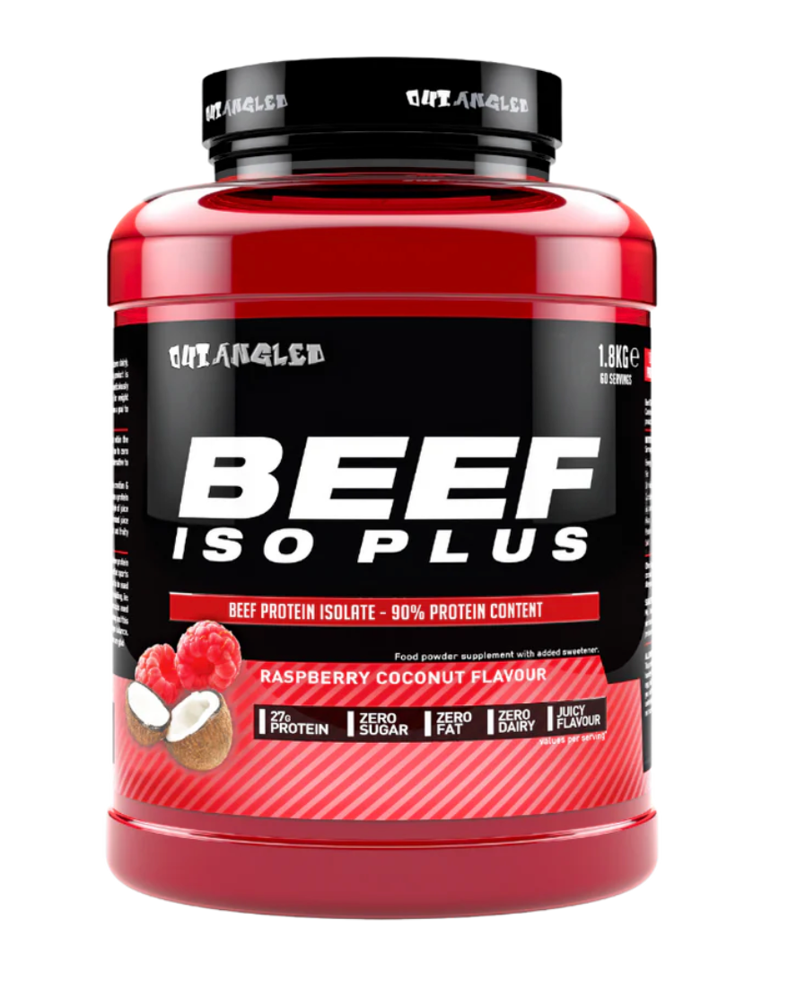 Outangled Beef Iso Plus 1.8kg Raspberry Coconut