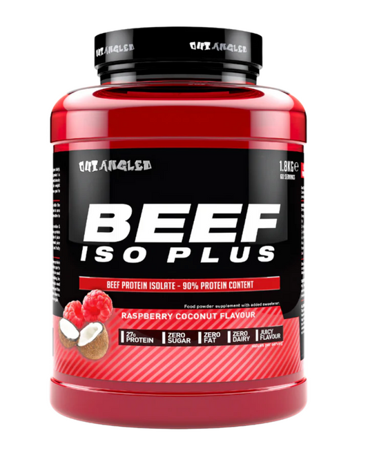 Outangled Beef Iso Plus 1.8kg Raspberry Coconut