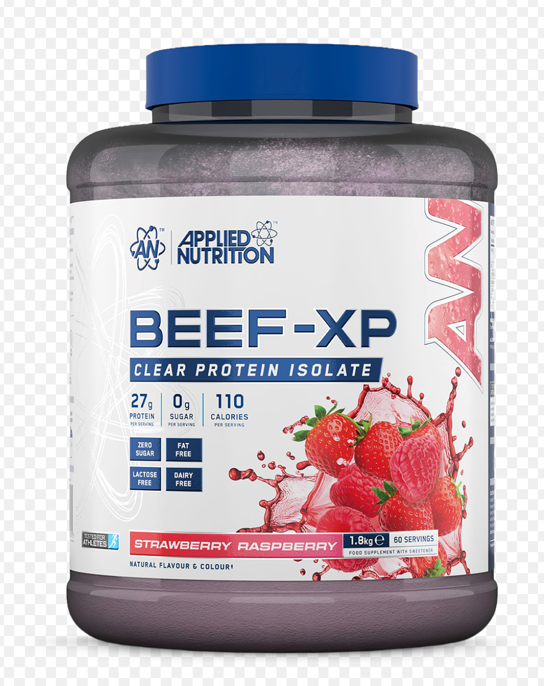 Beef Protein Isolate 1.8kg - Applied Nutrition (Strawberry Raspberry)