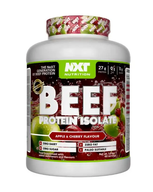 Beef Protein Isolate 1.8kg - NXT Nutrition (Apple & Cherry)
